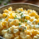 scrambled eggs with cottage cheese
